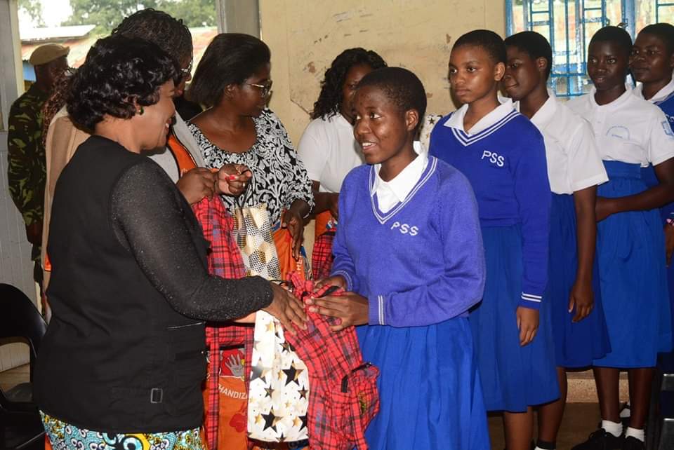 First Lady Encourages Girls To Take Education Seriously